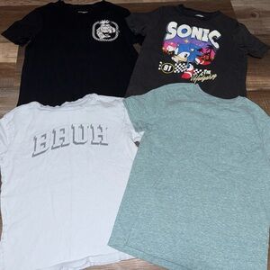 Old Navy Kids Graphic T-Shirts - Black, White, Gray
